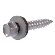TOTALTURF 47704 10 x 2.5 in. Gray Hex Washer Head Ceramic Coated Self-Piercing Sheeter Screw TO2670413